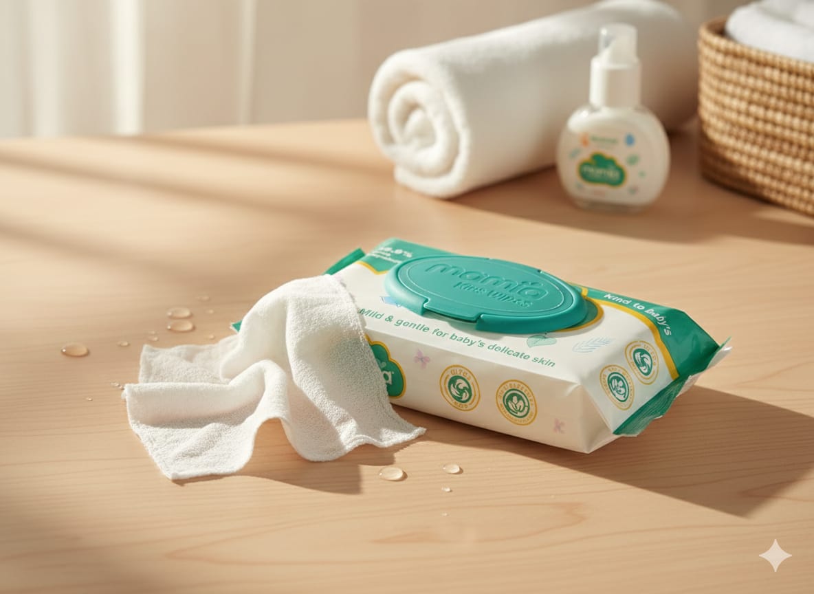 Mamia Wet Wipes - Gentle-Green – 50 Sheets