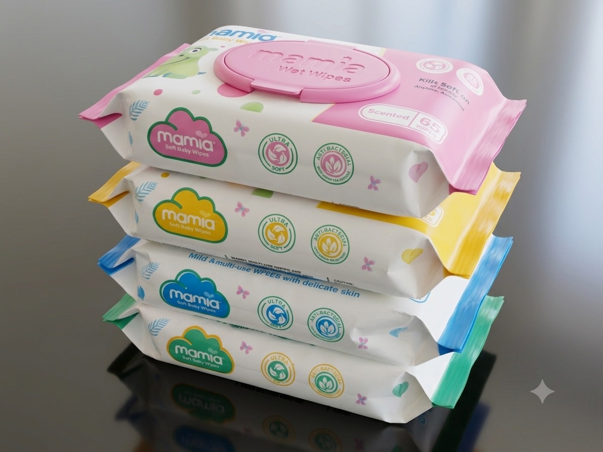 Mamia Wet Wipes Family Bundle Combo Pack – 4 Variants Pack