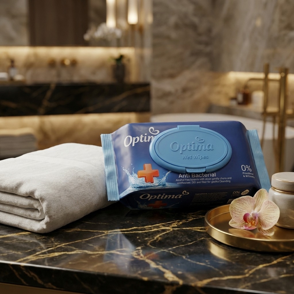 Optima Anti-Bacterial Wet Wipes (65-70Sheets)